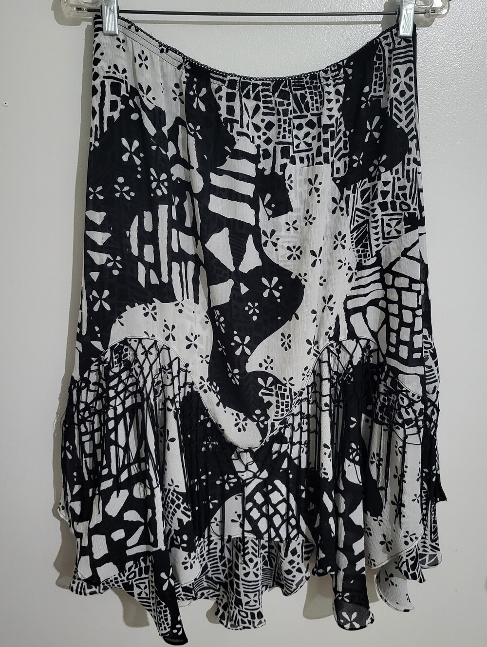 Kerrybrooke Asymmetrical Patchwork Skirt - Picture 7 of 7